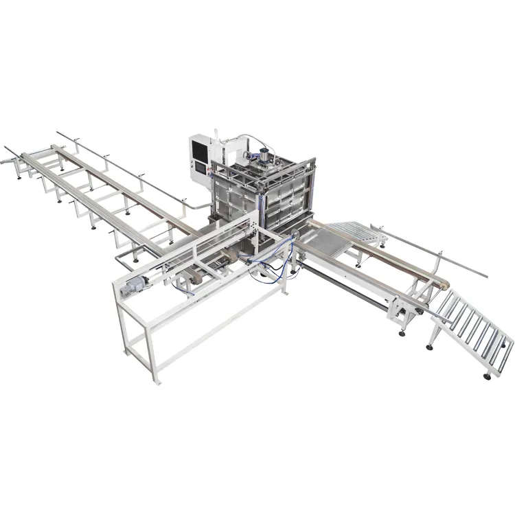Đường dây sản xuất tự động IBC Grid Cage Frame, Đường dây máy thử nghiệm rò rỉ bể IBC hoàn toàn tự động 0