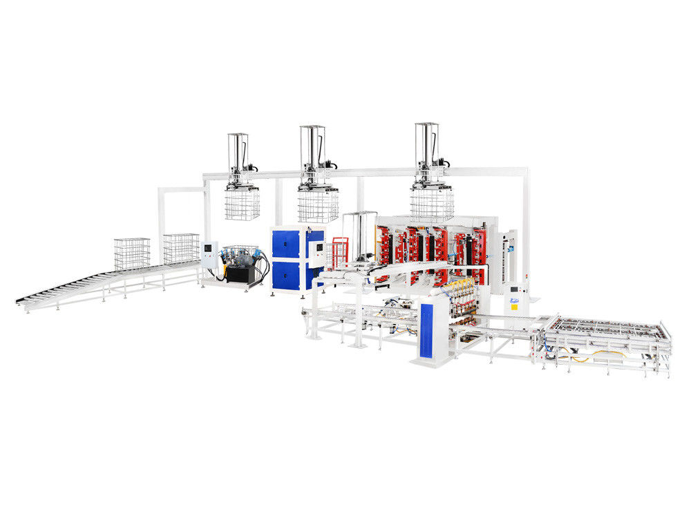 Máy hàn lồng IBC bao gồm tấm chắn bảo vệ và nguồn hàn 225KVA X 4 được thiết kế cho các công việc hàn hạng nặng
