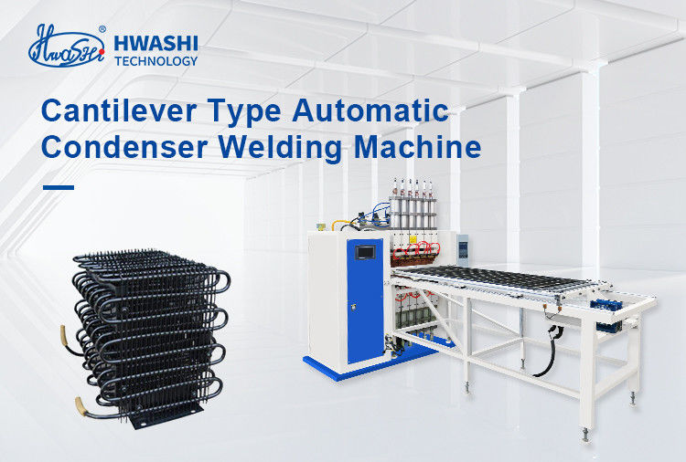 Máy hàn dây condenser loại Gantry với 6 đầu hàn cho máy điều hòa không khí