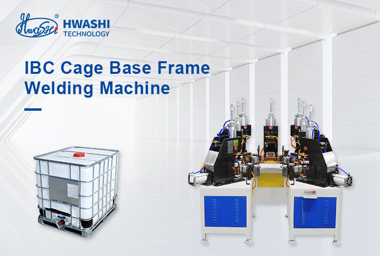 HWASHI IBC Cage Frame Production Line IBC Cage Base Frame máy hàn