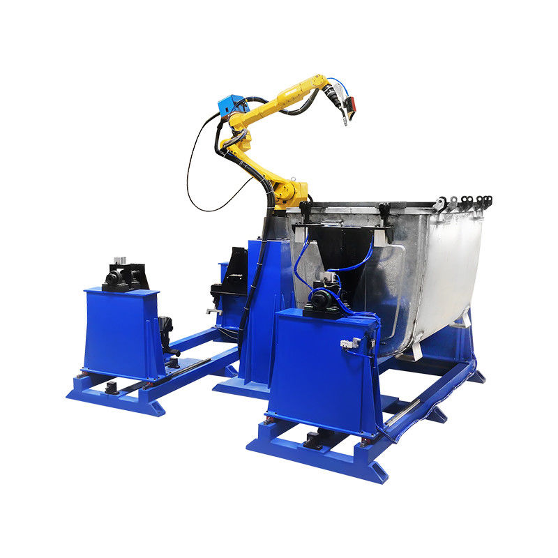 Robot hàn MIG cho thùng rác với máy hàn laser robot theo dõi sợi laser
