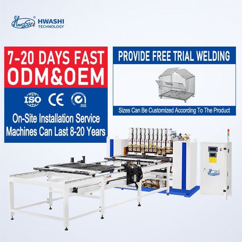 Máy hàn lưới sợi loại cantilever với bộ cấp hai lớp 3000mm chiều dài hàn hiệu quả