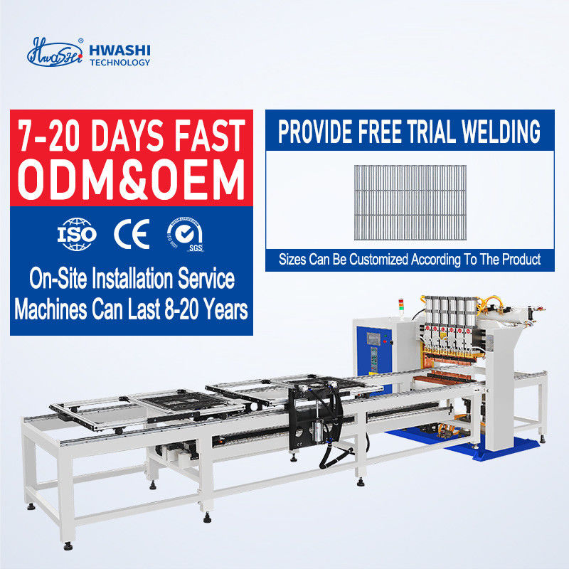 Máy hàn lưới sợi loại cantilever với bộ cấp hai lớp 3000mm chiều dài hàn hiệu quả