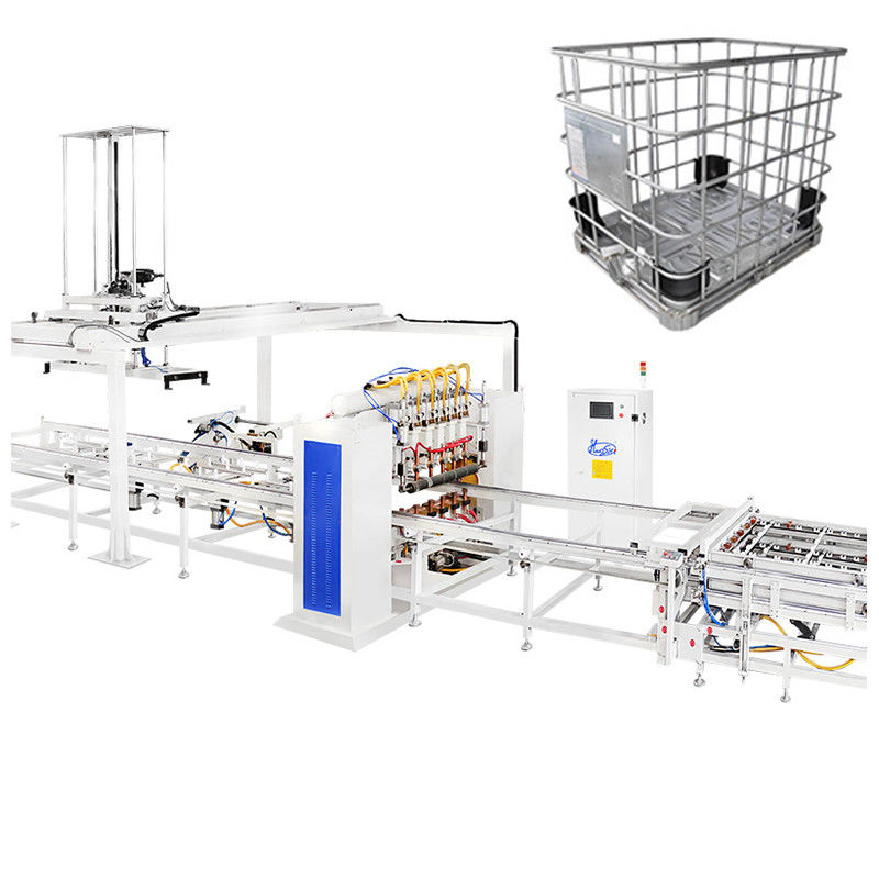 Đồng bộ và nhất quán hàn với hệ thống tự động chuyển động tốc độ của IBC Tote Cage máy hàn