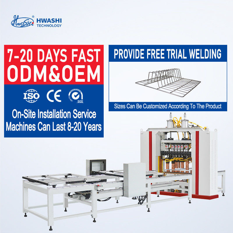 Máy hàn dây Hwashi cho lồng động vật, Máy hàn điểm kim loại nhanh tự động