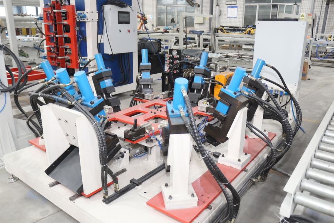 Nhà máy Hwashi IBC Grid, IBC Cage Frame Production Line, IBC Cage Frame Locking Machine