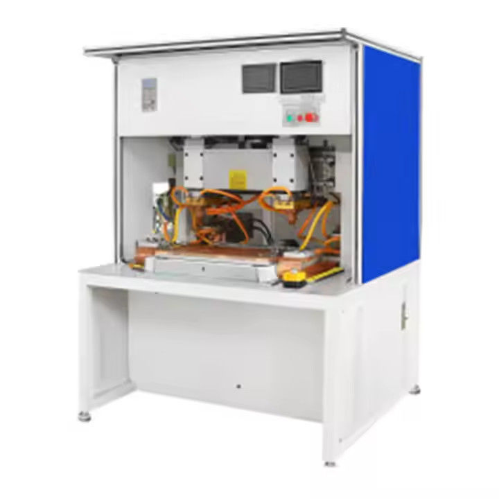 Hwashi CNC Máy hàn điểm kim loại tấm cửa thép nhỏ nhẹ tần số trung bình với bộ nạp di chuyển tự động trục XY