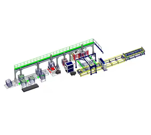 Thùng chứa hàng rác trung gian IBC lưới Cage Frame dây chuyền sản xuất tự động,ibc khung thép cho bể ibc