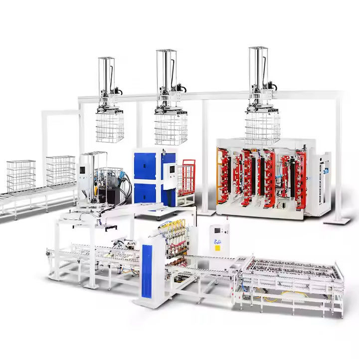 Thùng chứa hàng rác trung gian IBC lưới Cage Frame dây chuyền sản xuất tự động,ibc khung thép cho bể ibc