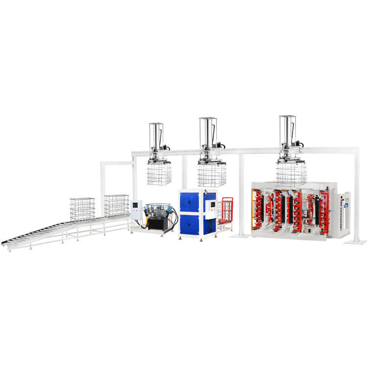 Máy chế tạo lồng IBC hoàn toàn tự động mới 1oool Capacity Frequency Steel Grating Welding Production Line Pressure Pump đáng tin cậy