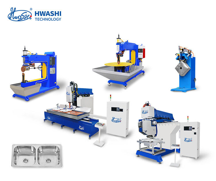 Hwashi Inox SS304 Máy hàn sợi hai bồn rửa nhà bếp và máy đánh bóng bồn rửa CNC thép không gỉ