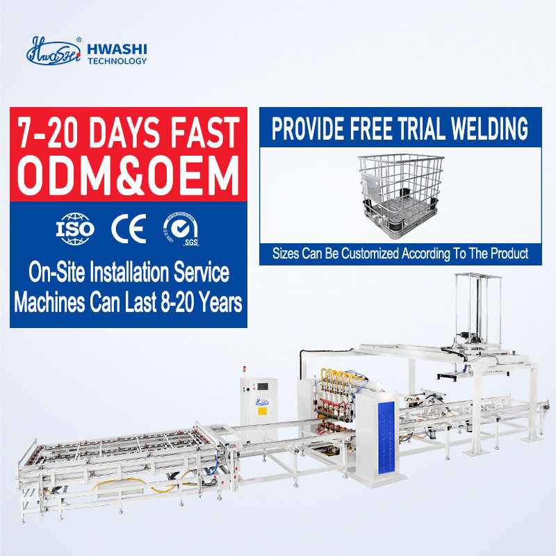 Chế tạo lưới thép tốc độ cao và chính xác với Máy hàn kệ dây tự động HWASHI cho kệ siêu thị