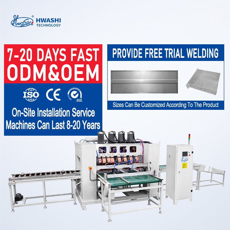 hàn với đầu điện cực tiêu chuẩn trên máy hàn thép không gỉ cho các tấm cửa kim loại