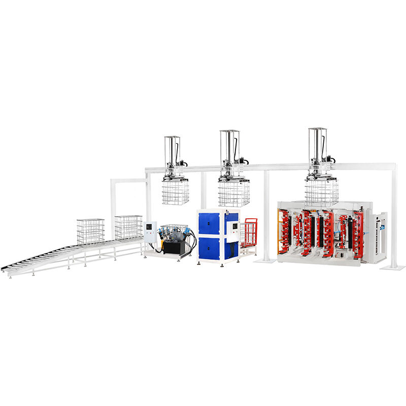 Máy sản xuất lồng IBC tự động hoàn toàn với 80 lồng mỗi giờ, Kỹ thuật chính xác và Chứng nhận CE/CCC