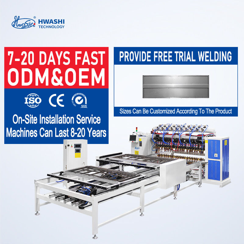 PLC điều khiển 380V 2 giai đoạn đa đầu máy hàn điểm cho các tấm cửa với độ dày hàn 3 + 3mm