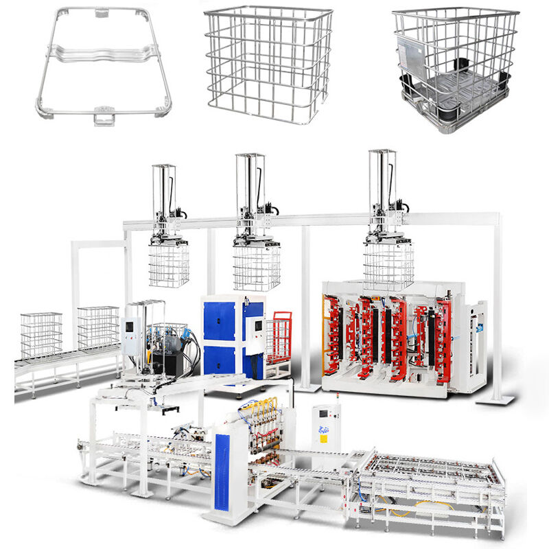Hiệu quả uốn cong 20-25sec IBC Tote Cage máy hàn điện áp 380V tối ưu hóa theo yêu cầu sản phẩm của bạn