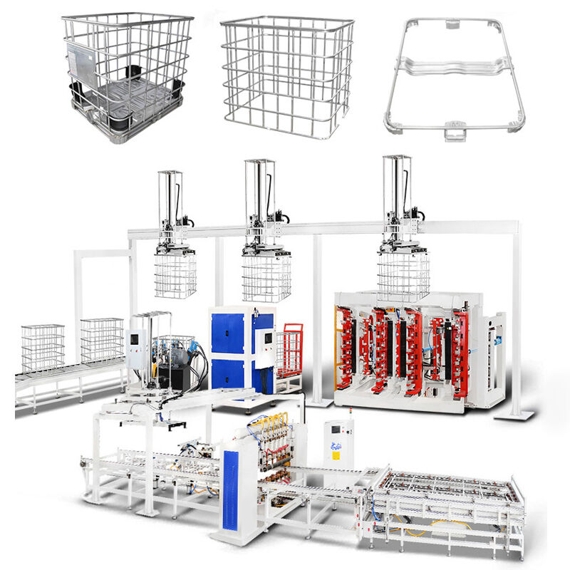 Hiệu quả uốn cong 20-25sec IBC Tote Cage máy hàn điện áp 380V tối ưu hóa theo yêu cầu sản phẩm của bạn