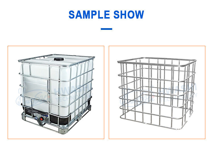 Máy hàn khung lồng IBC tự động với hiệu suất 50 giây/chiếc và 4 bộ nguồn MF DC cho sản xuất thùng lớn
