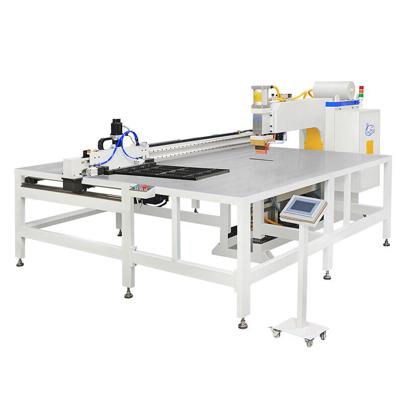 Máy hàn lưới dây tự động với bộ cấp độ hai lớp và trục XY di chuyển tự động cho phạm vi hàn 1000mm X 1000mm
