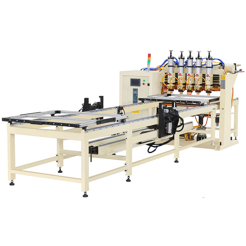 Máy hàn lưới dây lạnh Gantry với bộ cấp độ hai lớp và hệ thống cấp tự động 10 điện cực