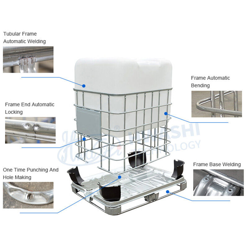 Hiệu quả uốn cong 20 đến 25 giây Máy hàn lồng IBC Tote với phương pháp điều khiển PLC và Thời gian thử nghiệm rung từ 0 đến 1 giờ
