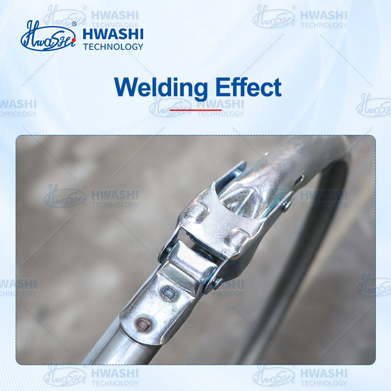 Máy hàn điểm hai đầu Hwashi MFDC cho các kẹp khóa vòng sợi.